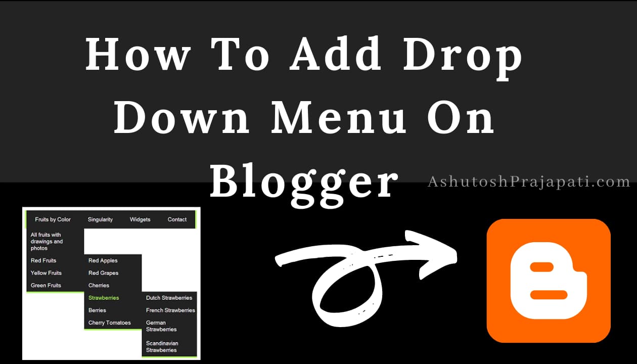 Add a Drop Down Menu On Blogger