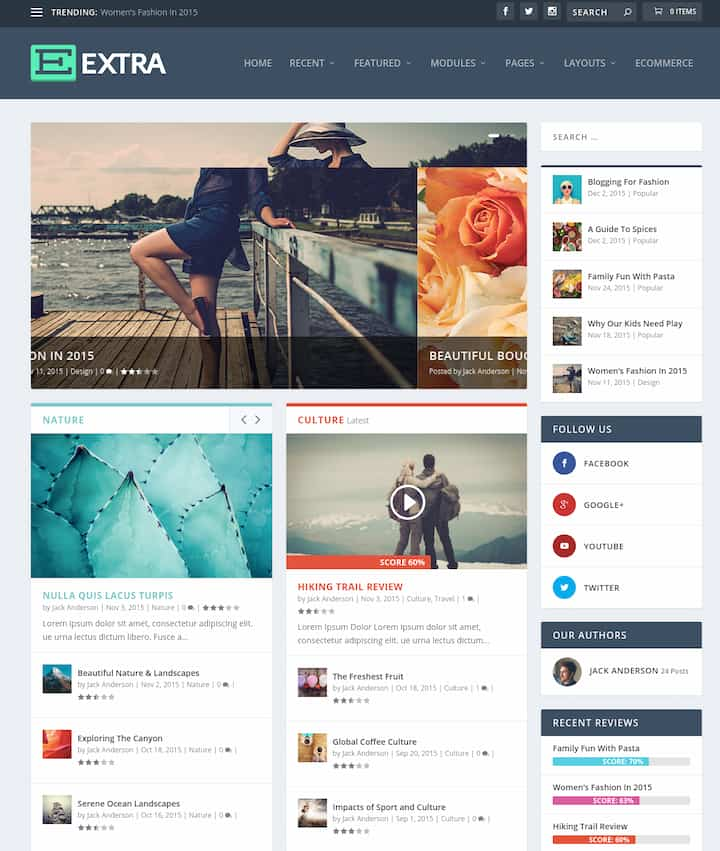 Extra Best Free WordPress Theme