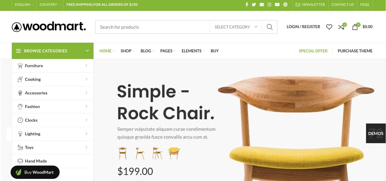 Woodmart Best Ecommerce theme for WordPress